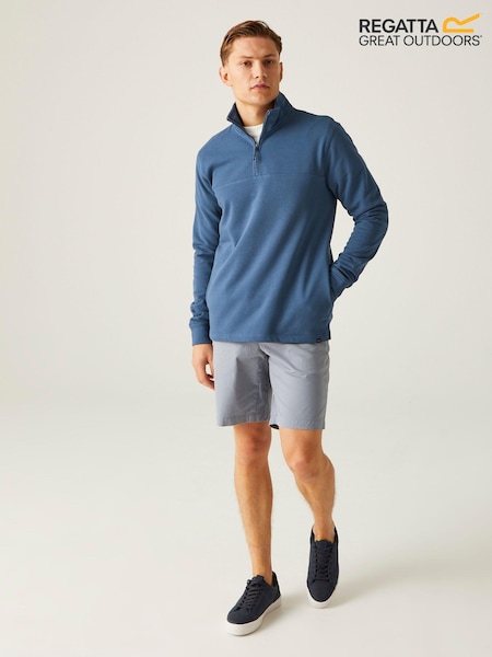 Regatta Blue Mens Agilno Quarter Zip Sweatshirt (E18141) | €20