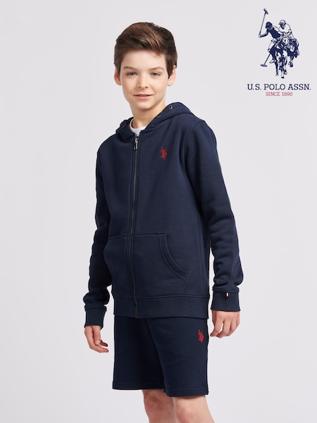 Темно-синий - U.S. Polo Assn. Boys Player 3 100% Cotton Hoodie (E18322) | €60 - €72