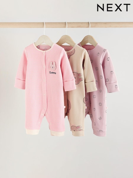 Rosa - Baby Footless Sleepsuits 3 Pack (0mths-3yrs) (E18355) | 28 € - 30 €