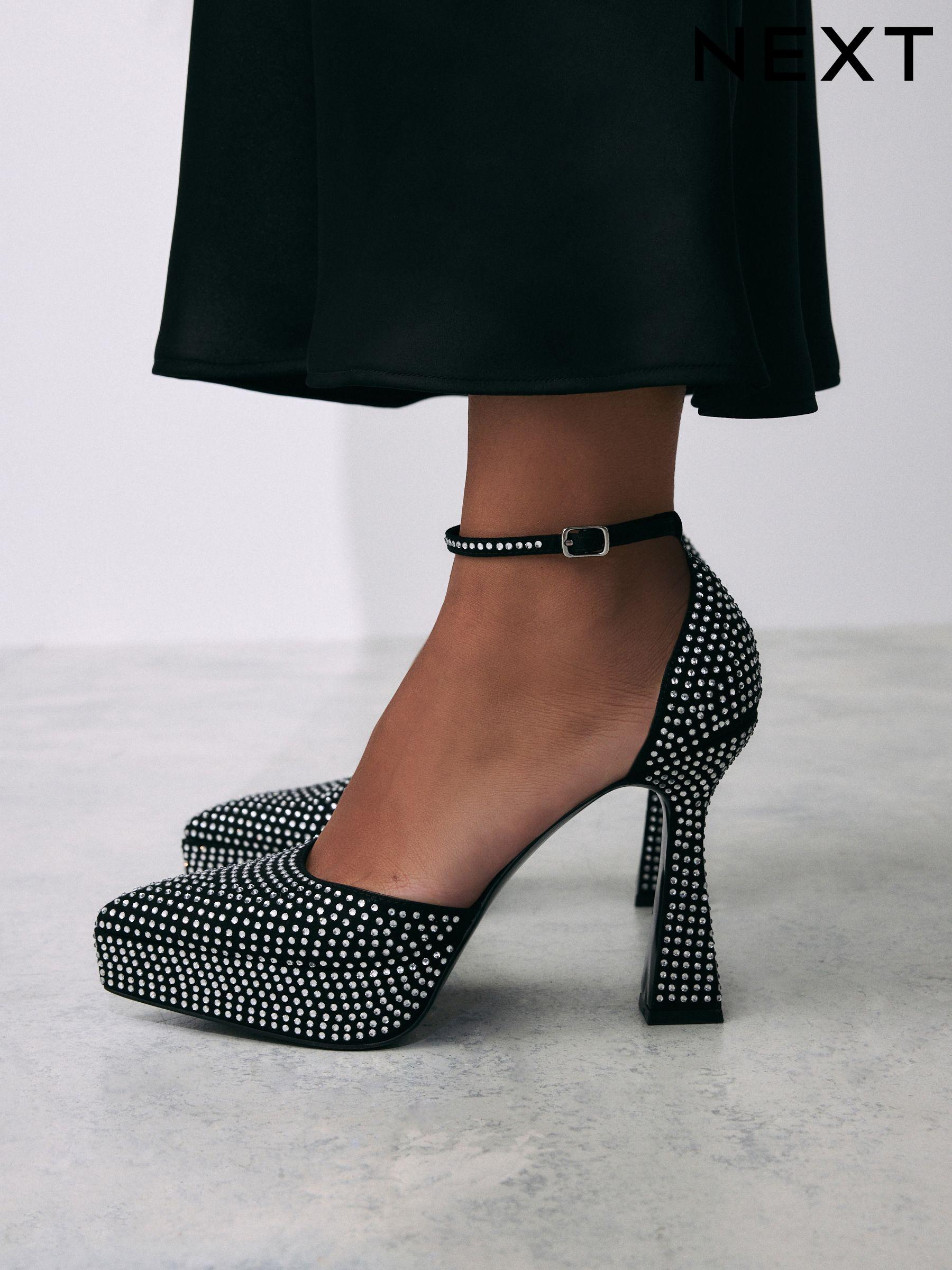 Black Sandals Ladies Black Strappy Leather Sandals Next