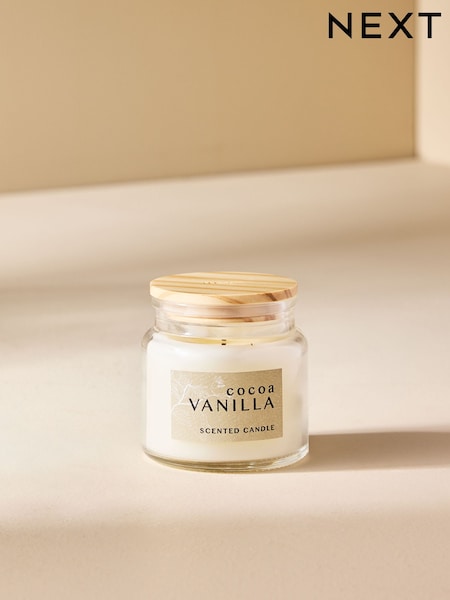 Natural Vanilla and Cocoa Bean Mini Candle (E18585) | €6
