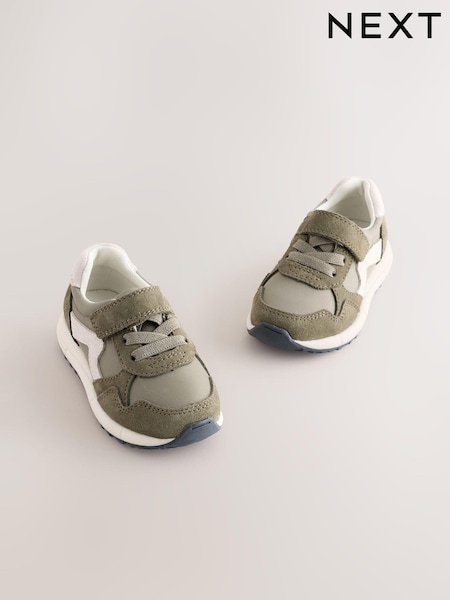 Verde - Închidere prin contact Elastic Dantelă Retro Trainers (E18694) | 171 LEI - 186 LEI
