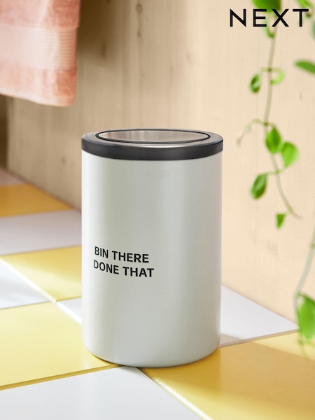 Black/White Bin There Done That Slogan Bin (E18713) | €28