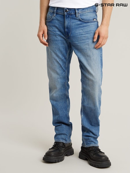 G Star Light Blue Denim Mosa Straight Fit Jeans (E18714) | $237