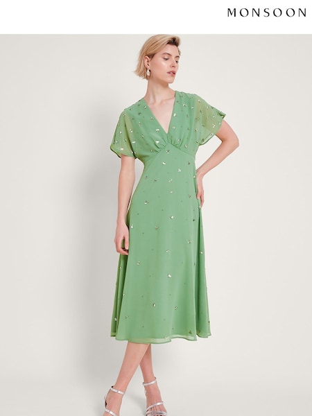 Monsoon Leona Embellished Dress (E18880) | €87