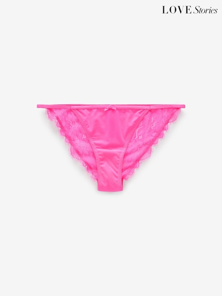 Love Stories Pink Wild Rose Lace Briefs (E18896) | €34