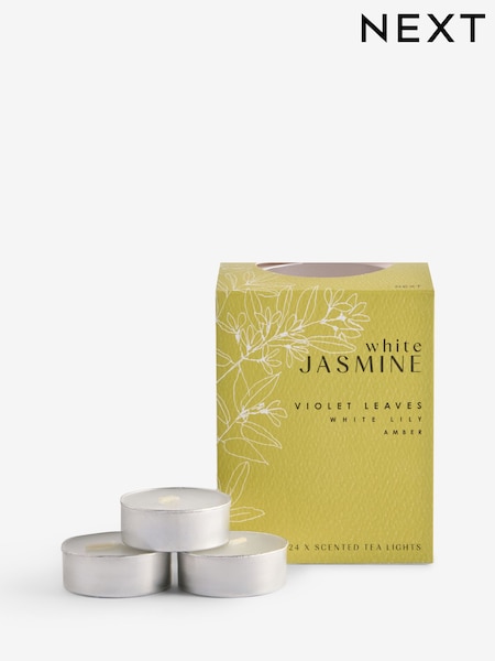Yellow White Jasmine 24 Pack Tealights Candle (E18901) | €7.50