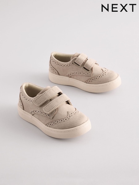 Neutral Standard Fit (F) Touch Fastening Brogues Shoes (E18922) | €25 - €30