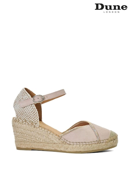 Dune London Pink Kamii Hotfix Detail Espadrilles (E18938) | €126
