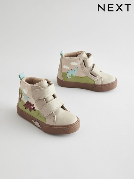 Neutral Dinosaur Standard Fit (F) Warm Lined Touch Fastening Boots (E19023) | R$ 225 - R$ 265