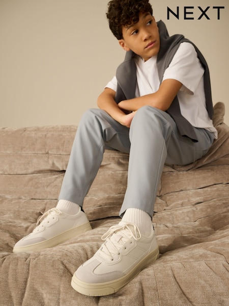 Valkoinen - Lace Up Smart Trainers (E19048) | €37 - €48