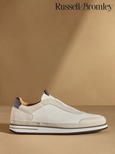 Neutral - Regular Russell & Bromley San Giusto Oxford Laceless Sneakers