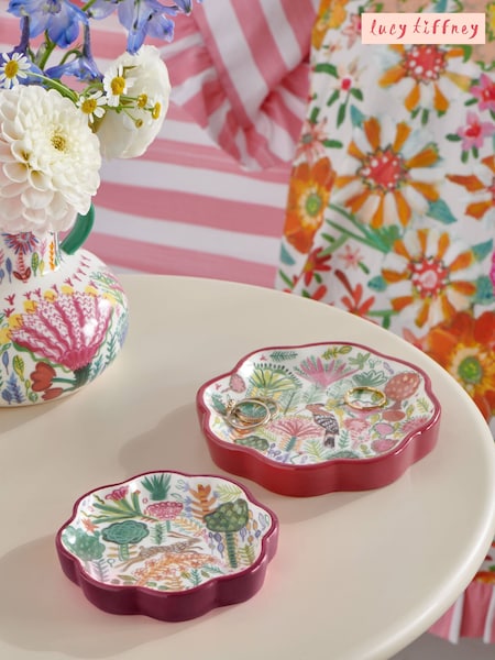 Lucy Tiffney Set of 2 Trinket Trays (E19101) | €24