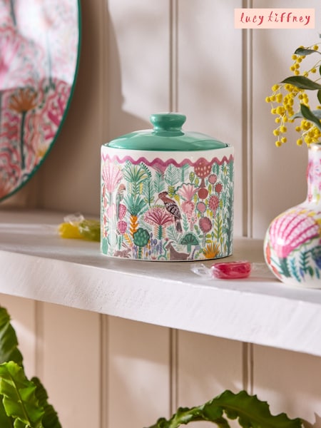 Lucy Tiffney Green Small Storage Jar (E19112) | €20