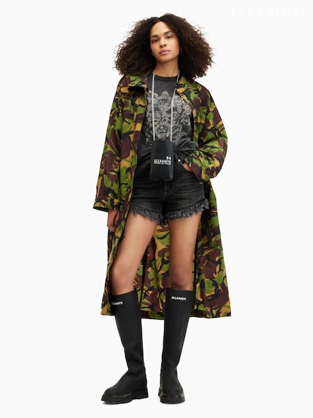 AllSaints Green Daneya Camo Parka (E19157) | 17,964 UAH