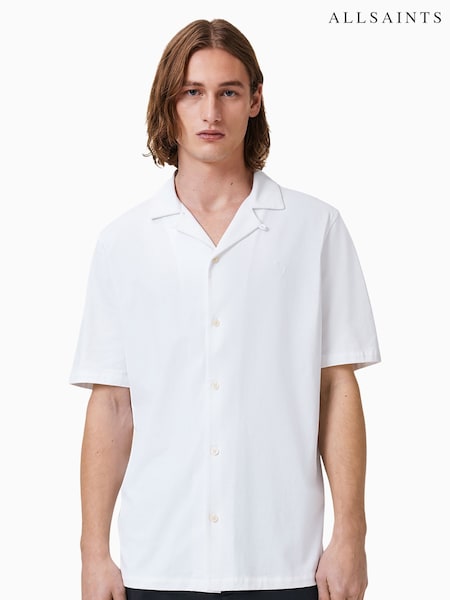 AllSaints White Hudson Shortsleeve Shirt (E19266) | €105