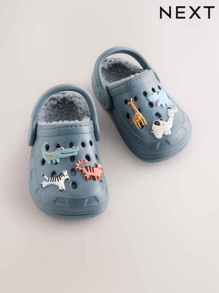 ブルー アニマル - Lined Clogs Slippers (E19342) | ¥ 2,140 - ¥ 2,530