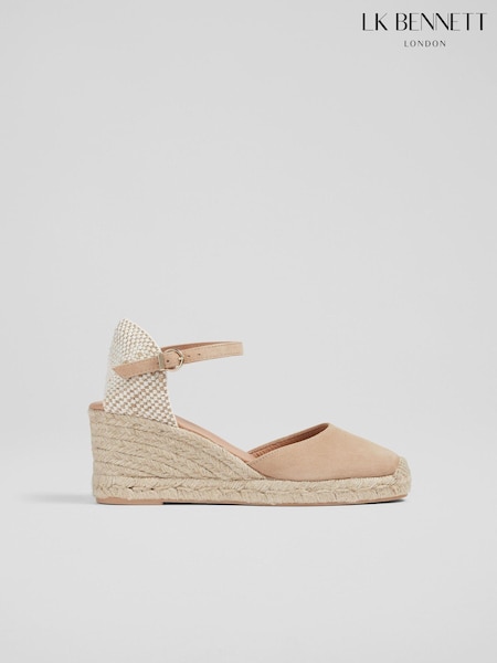 LK Bennett Marissa Suede Ankle Strap Espadrilles (E19407) | 290 €
