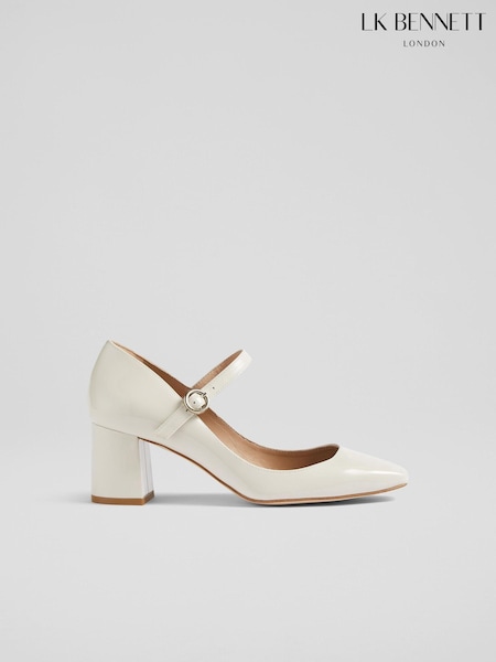 LK Bennett Natural Floret Suede Pointed Toe Courts (E19467) | 740 QAR