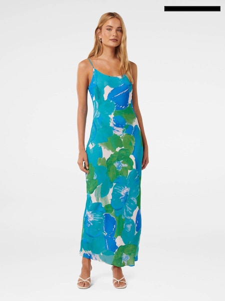 Albastru - Forever New Valentina Strappy Rochie tip furou (E19506) | 286 LEI