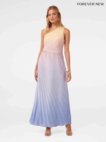Forever New Paula Pleated One Shoulder Maxi Dress (E19515) | 625 LEI