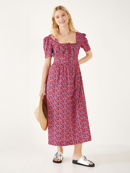 Hush Pink Issy Prairie Midi Dress (E19585) | €37
