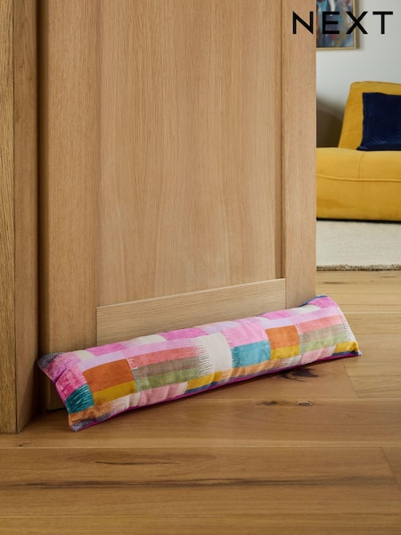 Bright Cut Velvet Retro Etch Draught Excluder (E19618) | €34