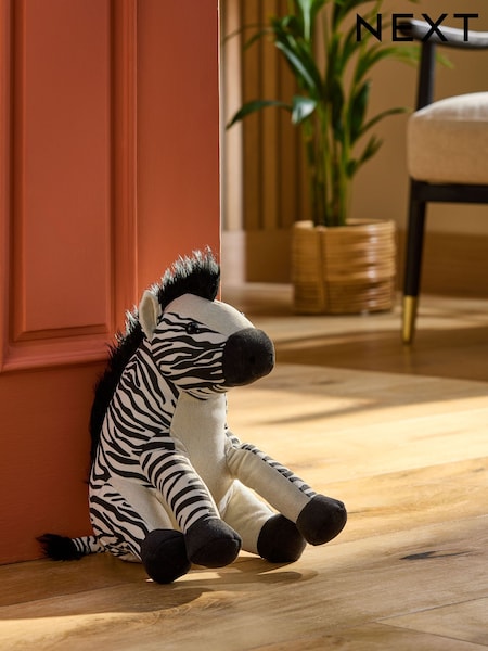 Monochrome Zebra Doorstop (E19686) | €28