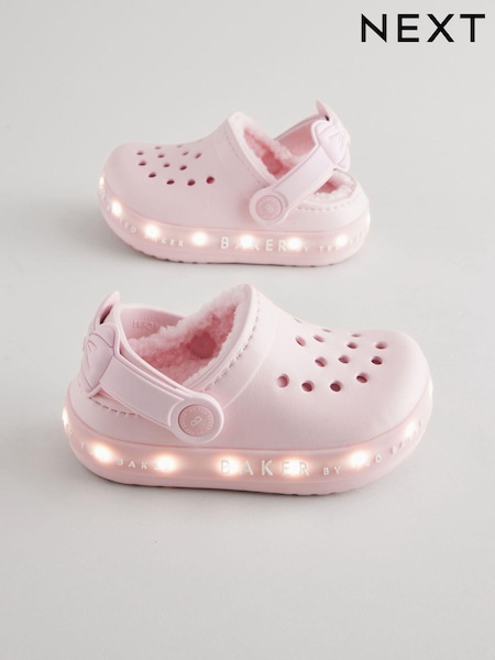 Roz Light Up - Papuci Sabot cu captuseala Baker by Ted Baker Borg (E19710) | 116 LEI