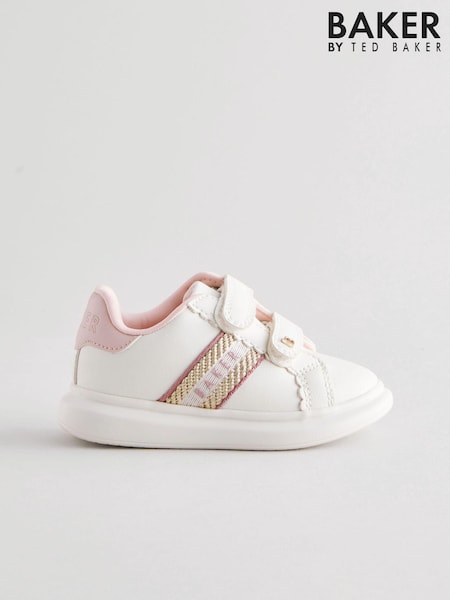 Bela - Baker By Ted Baker Girls Branded Tape Chunky Trainers (E19714) | € 53