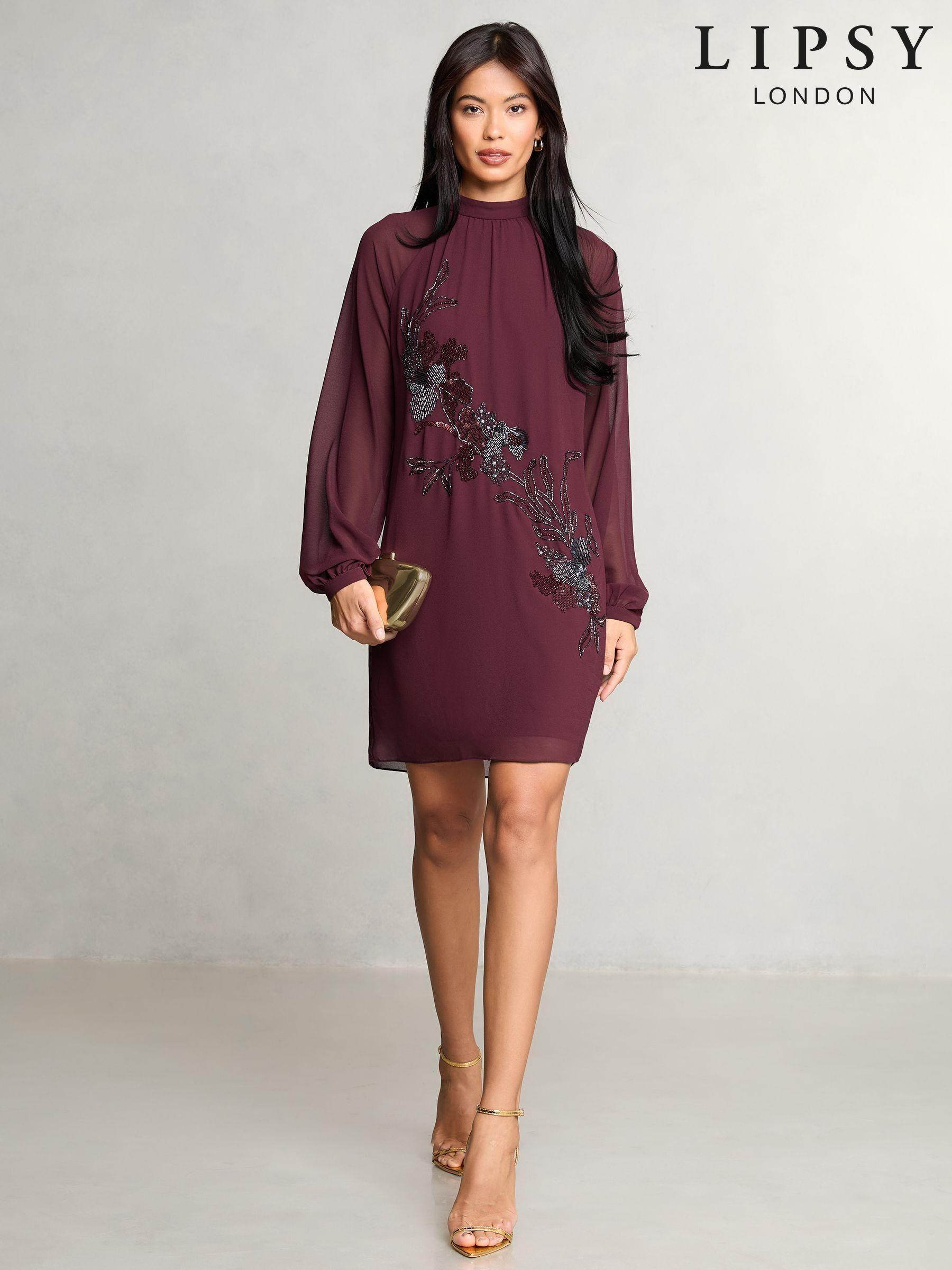 Womens red shift dress 2025