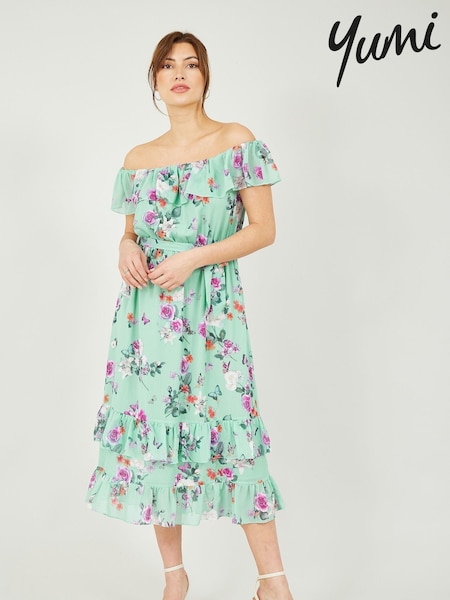 Yumi Blossom Butterfly Bardot Dress (E21177) | 17 €