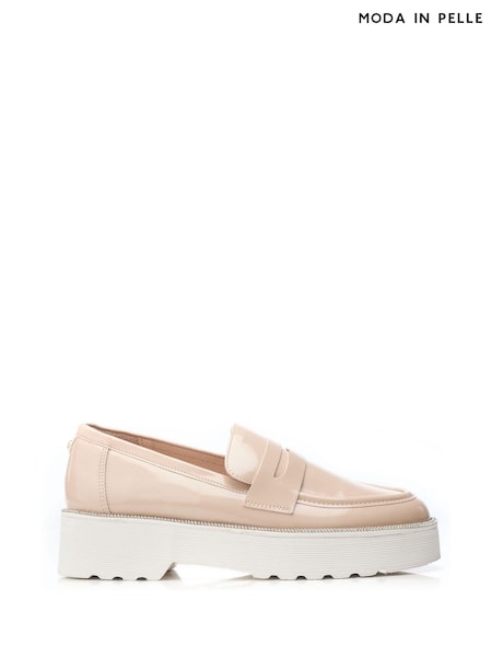 Moda in Pelle Elleah Slip On Platform Loafer Shoes (E21273) | €50