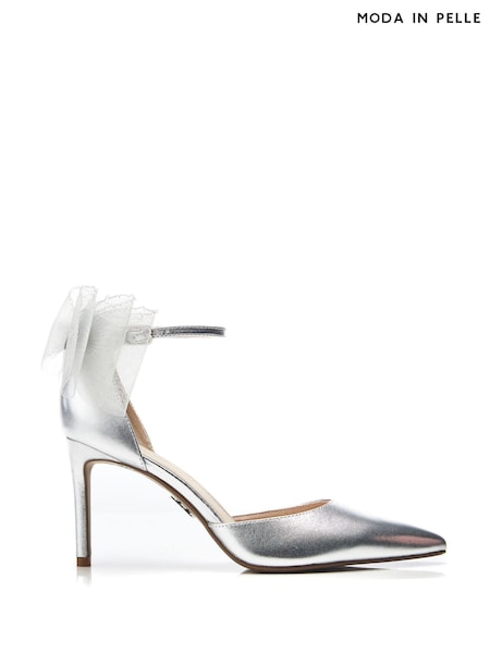 Moda in Pelle Jazlyne Stilletto Pointed Shoes With Bow Trim (E21275) | ₪498