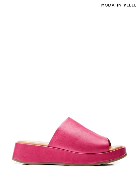 Moda in Pelle Orolia Square Toe Mule Low Wedges (E21290) | €61