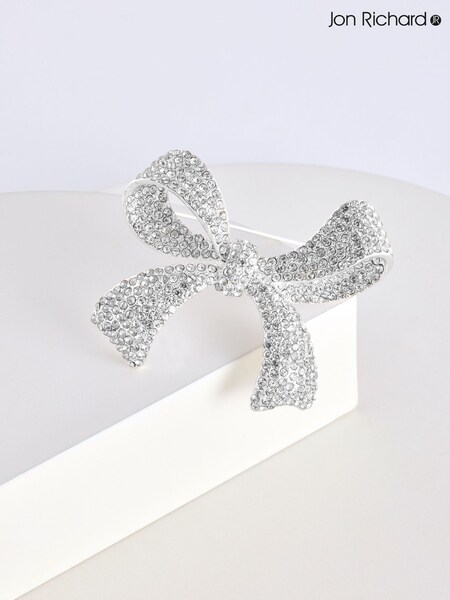 Jon Richard Tone Crystal Bow Gift Boxed Brooch (E21311) | €39