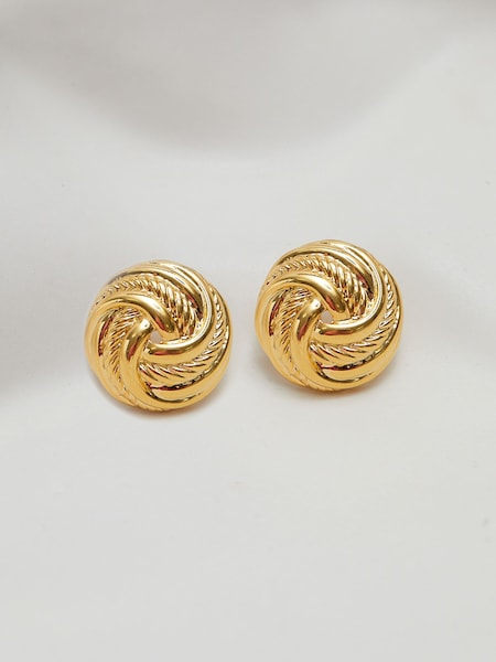 Jon Richard Gold Tone Vintage Inspired Knot Clip Earrings (E21314) | €25