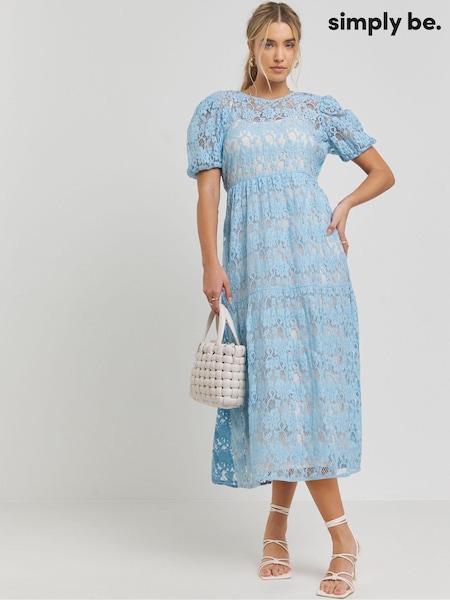 Simply Be Lace Midi Dress (E21425) | 229 LEI