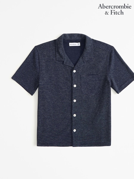 Abercrombie & Fitch Relaxed Fit Navy Shirt (E21440) | €19