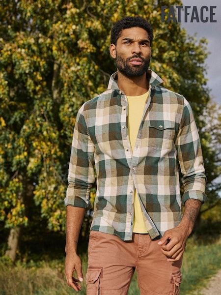 Fatface Long Sleeve Buffalo Check Shirt (E21455) | ‏249‏₪