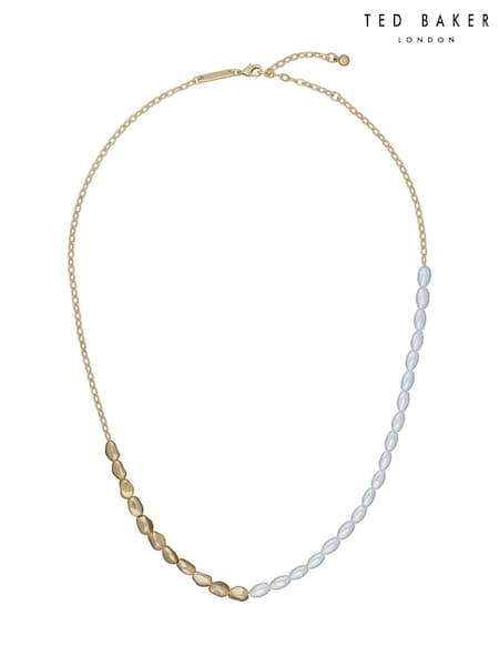 Ted Baker Gold Tone ILENIE: Island Pearl Bead Necklace (E21682) | €86