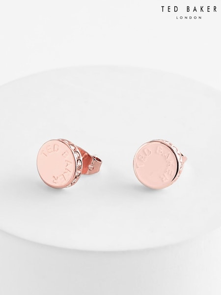 Ted Baker Pink SEESAY: Sparkle Dot Logo Stud Earrings (E21733) | €16