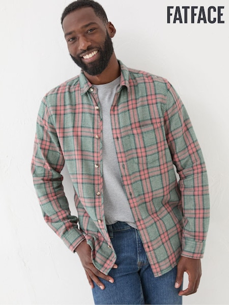 FatFace Pink Long Sleeve Tring Check Shirt (E21762) | €71