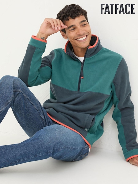 FatFace Teal Green Bonded Microfleece Sweatshirt (E21849) | €46