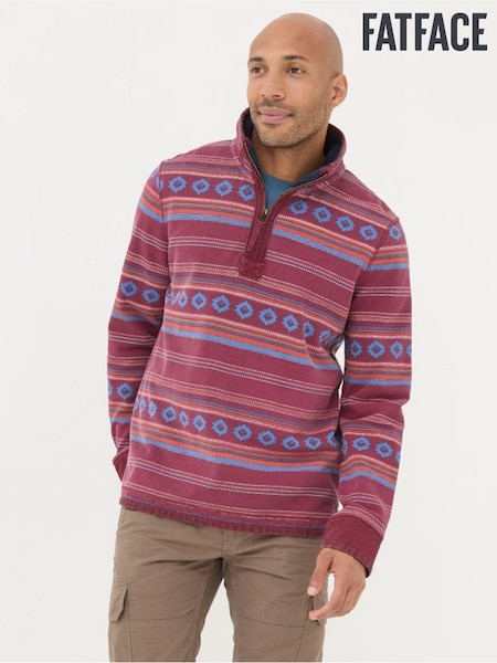 Red Airlie Pattern Sweatshirt (E21851) | €52.50