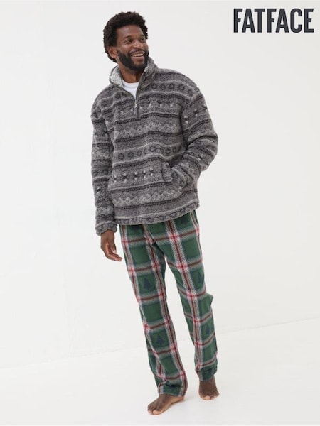 FatFace Charcoal Grey Patterned Sofa Sweatshirt (E21852) | €36.50