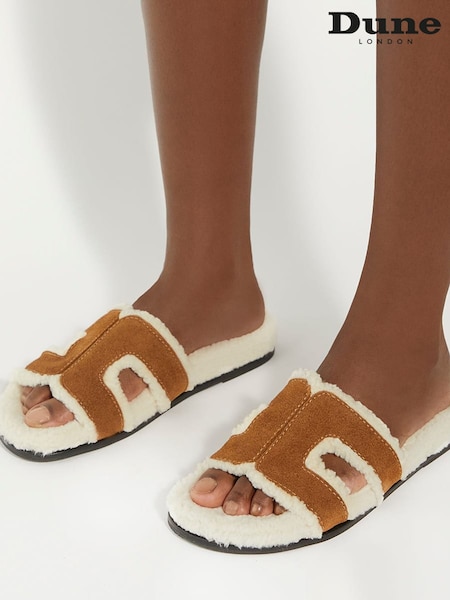 Dune London Loupa Footbed Smart Slides (E21881) | 424 LEI