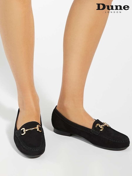Dune London Black Glenniee Comfort Snaffle Loafers (E22072) | €91