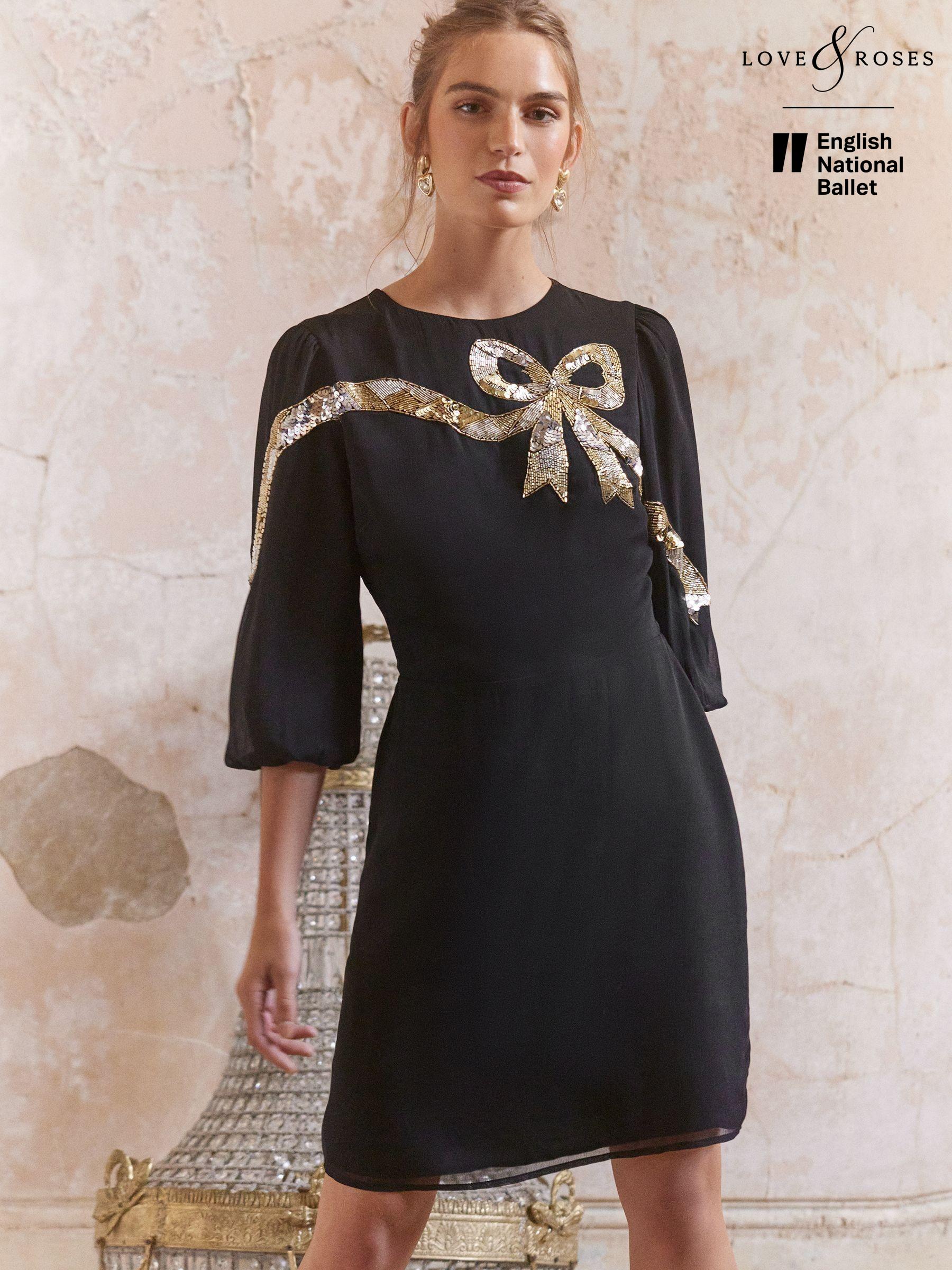 Simple black evening dress on sale