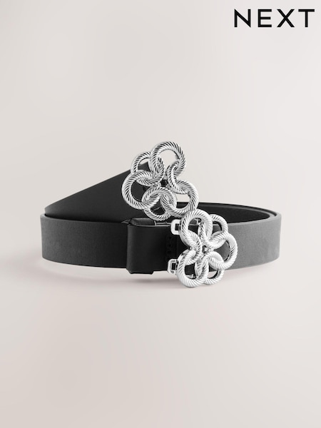 Twisted Clasp Regular Leather Belt (E22242) | kr174